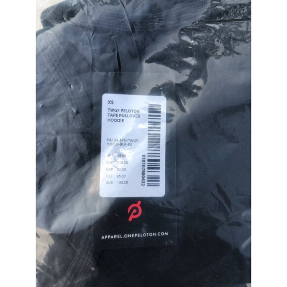 Peloton Hoodie Sweatshirt Unisex Adults XS Black TWGF Long Sleeve Pullover Logo - Picture 5 of 9